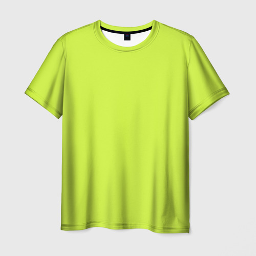 Мужская футболка 3D с принтом Зеленый неон из фильма Барби, вид спереди #2