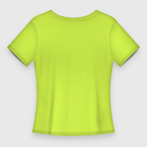Женская футболка 3D Slim Зеленый неон из фильма Барби, цвет 3D печать - фото 2