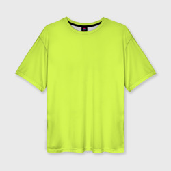 Женская футболка oversize 3D Зеленый неон из фильма Барби