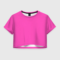 Женская футболка Crop-top 3D Яркий розовый из фильма Барби