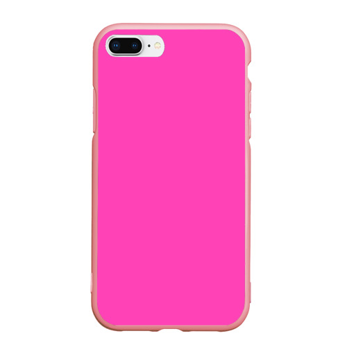 Чехол для iPhone 7Plus/8 Plus матовый Яркий розовый из фильма Барби, цвет баблгам