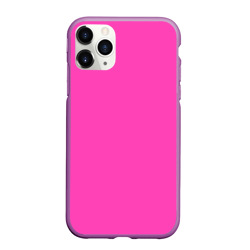 Чехол для iPhone 11 Pro Max матовый Яркий розовый из фильма Барби