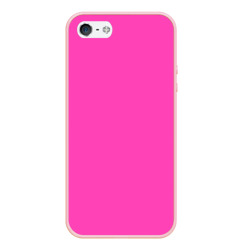Чехол для iPhone 5/5S матовый Яркий розовый из фильма Барби