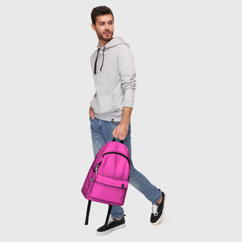 Рюкзак 3D с принтом Яркий розовый из фильма Барби, фото #5