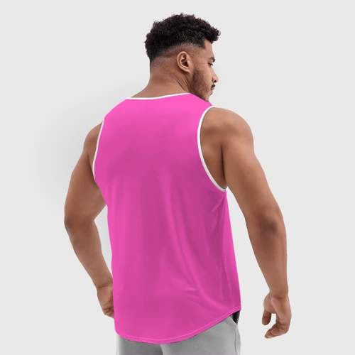 Мужская спортивная майка 3D Яркий розовый из фильма Барби - фото 4