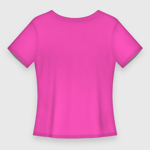 Женская футболка 3D Slim Яркий розовый из фильма Барби, цвет 3D печать - фото 2