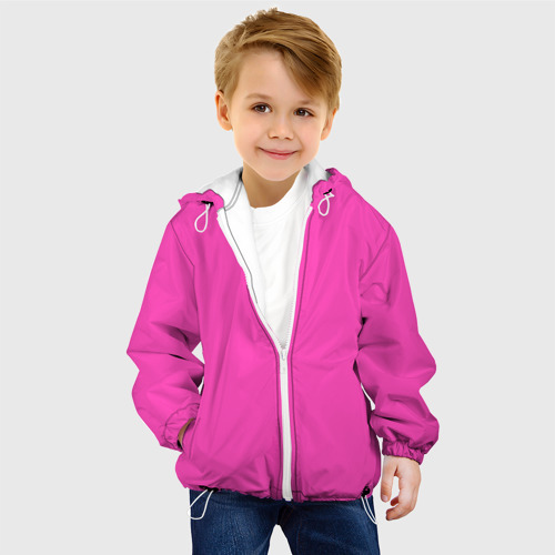 Детская куртка 3D Яркий розовый из фильма Барби, цвет белый - фото 3
