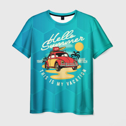 Summer  car  Авто на пляже – Мужская футболка 3D с принтом купить со скидкой в -23%