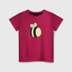 Детская футболка хлопок Маленькая круглая пчелка