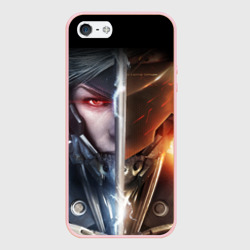 Чехол для iPhone 5/5S матовый Metal gear Rising самурай