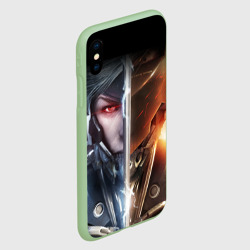 Чехол для iPhone XS Max матовый Metal gear Rising самурай - фото 2