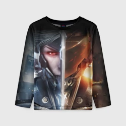 Детский лонгслив 3D Metal gear Rising самурай