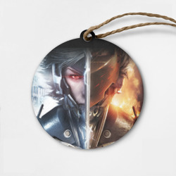 Деревянная игрушка круг Metal gear Rising самурай