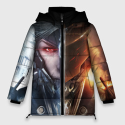 Женская зимняя куртка Oversize Metal gear Rising самурай