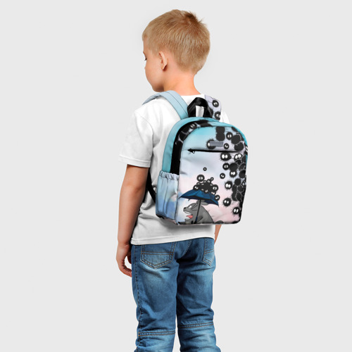 Детский рюкзак 3D Тоторо бегущий от чернушек - фото 3