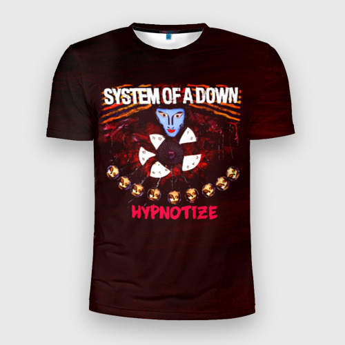Мужская футболка 3D Slim Hypnotize - System of a Down, цвет 3D печать