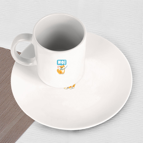 Набор: тарелка + кружка Shiba no - фото 3