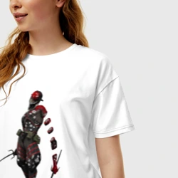 Женская футболка хлопок Oversize Monsoon 976-AZQEE - фото 2