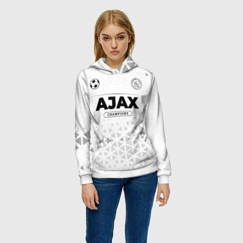 Женская толстовка 3D Ajax Champions Униформа, цвет 3D печать - фото 3