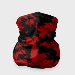 Бандана-труба 3D Черно-красная абстракция