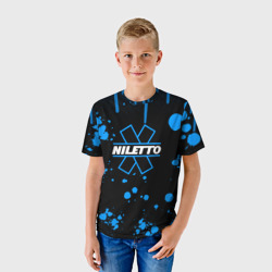 Детская футболка 3D Нилето Niletto потёки и капли краски - фото 2