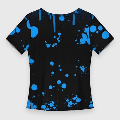 Женская футболка 3D Slim Нилето Niletto потёки и капли краски, цвет 3D печать - фото 2