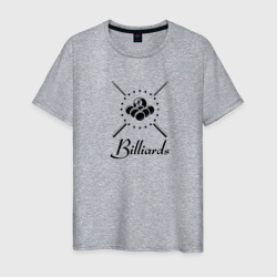 Бильярд/billard – Мужская футболка хлопок с принтом купить со скидкой в -20%