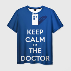 Мужская футболка 3D Keep calm I'm the Doctor
