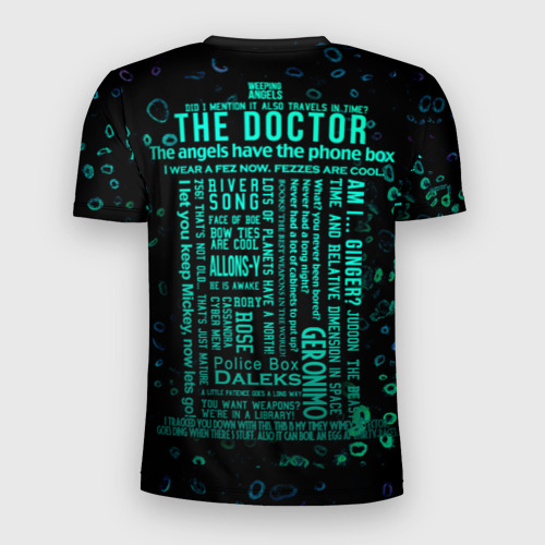 Мужская футболка 3D Slim с принтом Tardis Doctor Who Memories, вид сзади #1