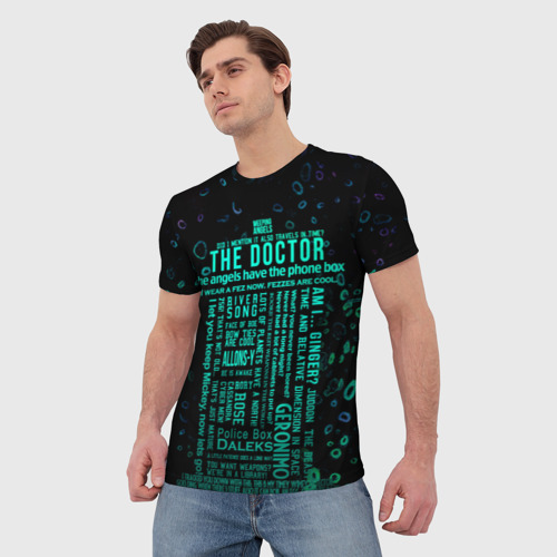 Мужская футболка 3D Tardis Doctor Who Memories, цвет 3D печать - фото 3