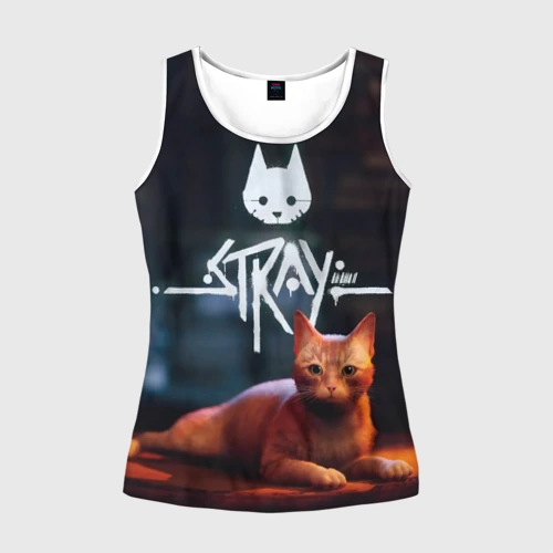 Женская майка 3D Stray бродячий кот