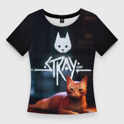 Женская футболка 3D Slim Stray бродячий кот