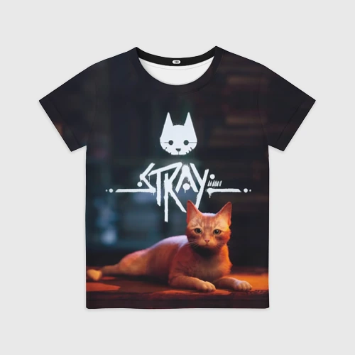 Детская футболка 3D Stray бродячий кот