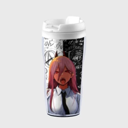 Термокружка-непроливайка Человек бензопила: Пауэр демон