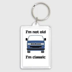 Брелок прямоугольный 35*50 Volkswagen I'm not old I'm classic