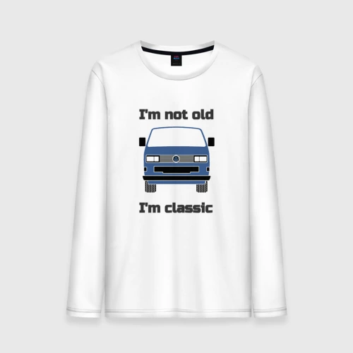 Мужской лонгслив хлопок Volkswagen I'm not old I'm classic