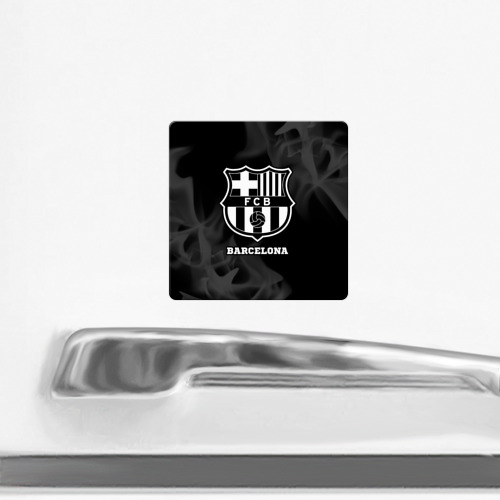 Магнит виниловый Квадрат Barcelona Sport на темном фоне - фото 2