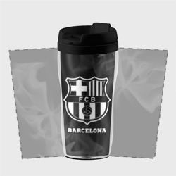 Термокружка-непроливайка Barcelona Sport на темном фоне - фото 2