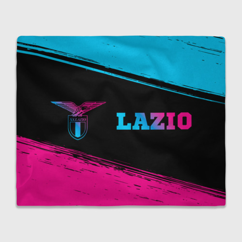 Плед с принтом Lazio Neon Gradient, вид спереди №1