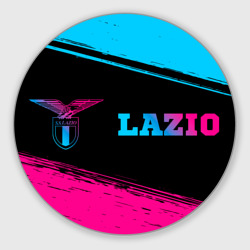 Круглый коврик для мышки Lazio Neon Gradient