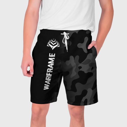 Мужские шорты 3D Warframe Glitch на темном фоне, цвет 3D печать