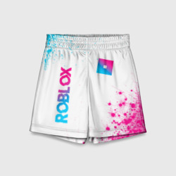 Детские спортивные шорты 3D Roblox Neon Gradient FS