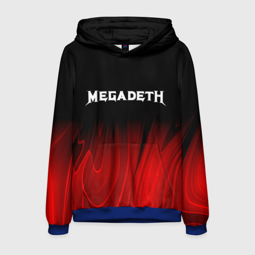 Мужская толстовка 3D Megadeth Red Plasma, цвет синий