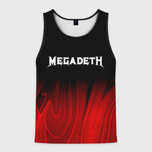 Мужская майка 3D Megadeth Red Plasma, цвет 3D печать