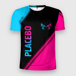 Мужская футболка 3D Slim Placebo Neon Gradient