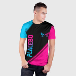 Мужская футболка 3D Slim Placebo Neon Gradient - фото 2