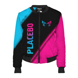 Женский бомбер 3D Placebo Neon Gradient