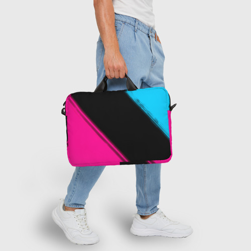 Сумка для ноутбука 3D Placebo Neon Gradient, цвет 3D печать - фото 6