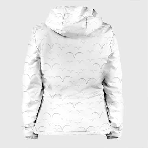 Женская куртка 3D Белые чайкив полете, цвет черный - фото 2