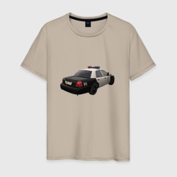 Мужская футболка хлопок LAPD автомобиль
